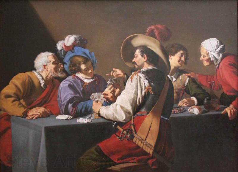 Theodoor Rombouts Playing Cards Spain oil painting art